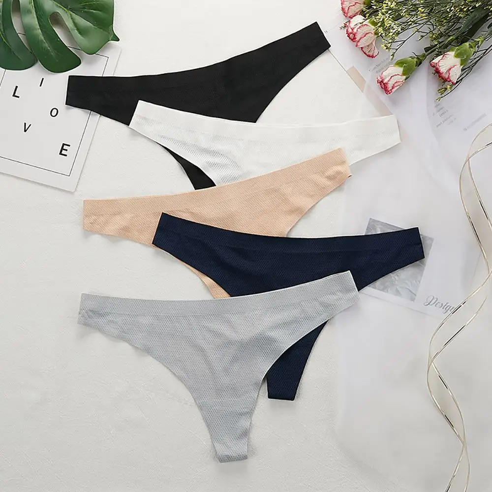 

Тонкие мягкие стринги, бесшовное нижнее белье, трусики, женские стринги с дырками, женское нижнее белье, женские трусы