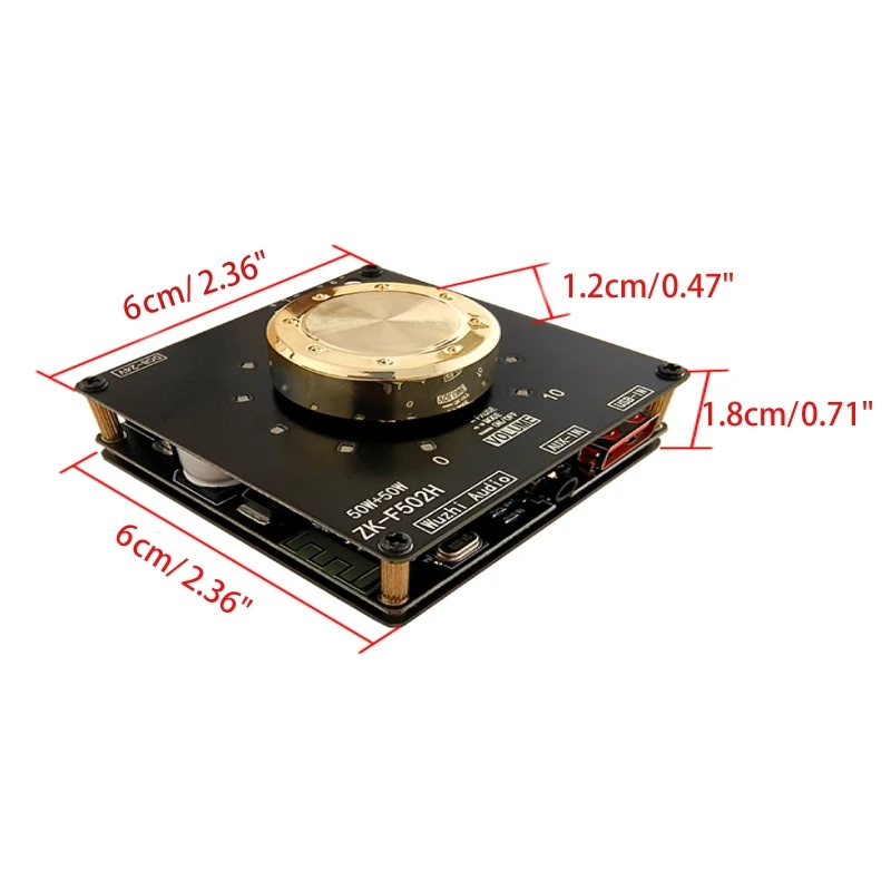 ZK-F502H HiFi аудио усилитель плата модуля усилителя DC8-24V для энтузиастов замена DIY