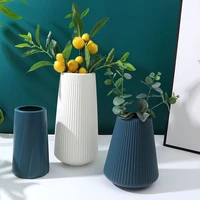 plastic vase living room decoration ornaments modern origami plastic vases for flower arrangements home decoration dropshipping
