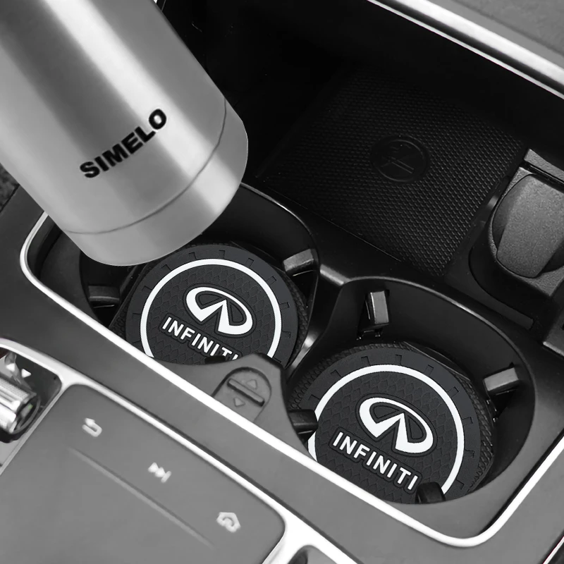 

Car Interior Accessories Coaster Non Anti Slip Pad Cup Holder Non-slip Mat For Infiniti Q50 S FX35 Q30 G37 Q70 QX70 G35 Q60 QX50
