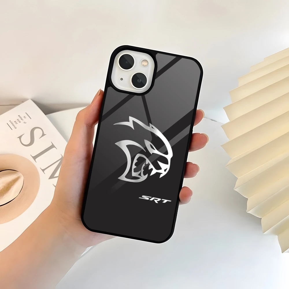 D-Dodge S-SRT классный чехол для телефона PC + TPU Iphone 16 12 Pro Max 1115 13 14 Mini 6S 8 7 Plus X Xs XR