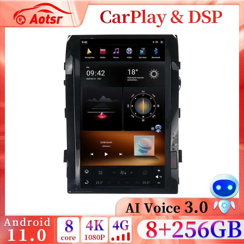 

Android 11 Qualcomm Восьмиядерный Tesla Style Автомобильный GPS навигатор для TOYOTA LAND CRUISER LC200 2008-2015 высокоуровневый автомобильный радиоприемник стерео