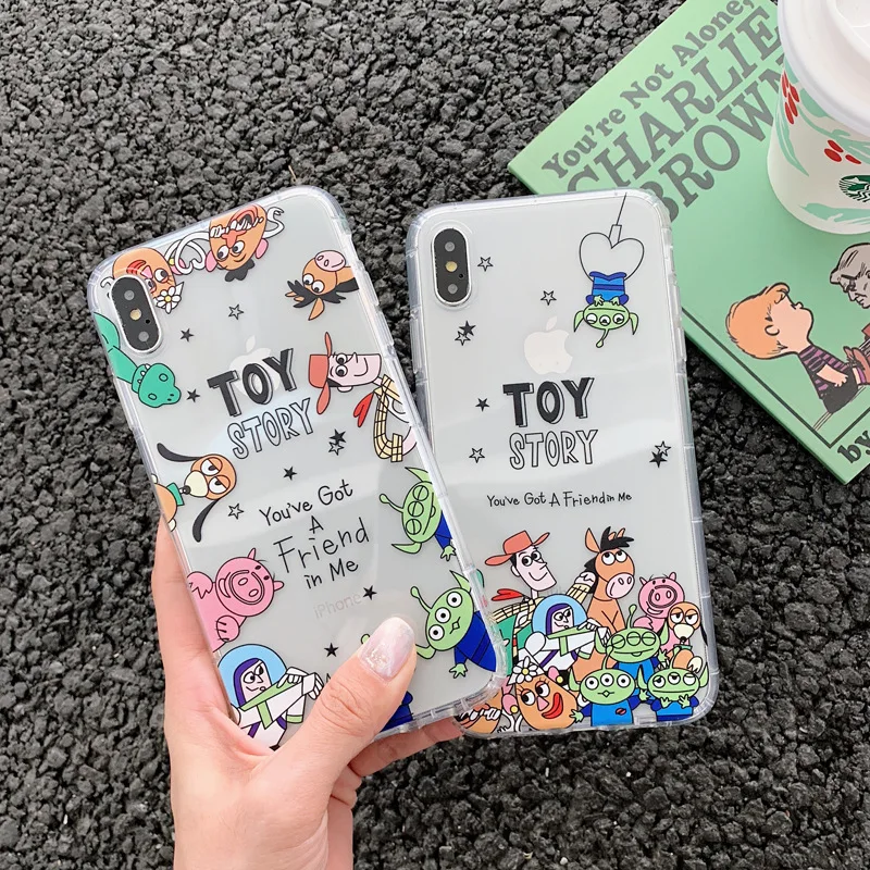 

Disney cartoon Toy Story suitable for iphone11/12/13 Promax mobile phone shell Apple mobile phone case transparent cover