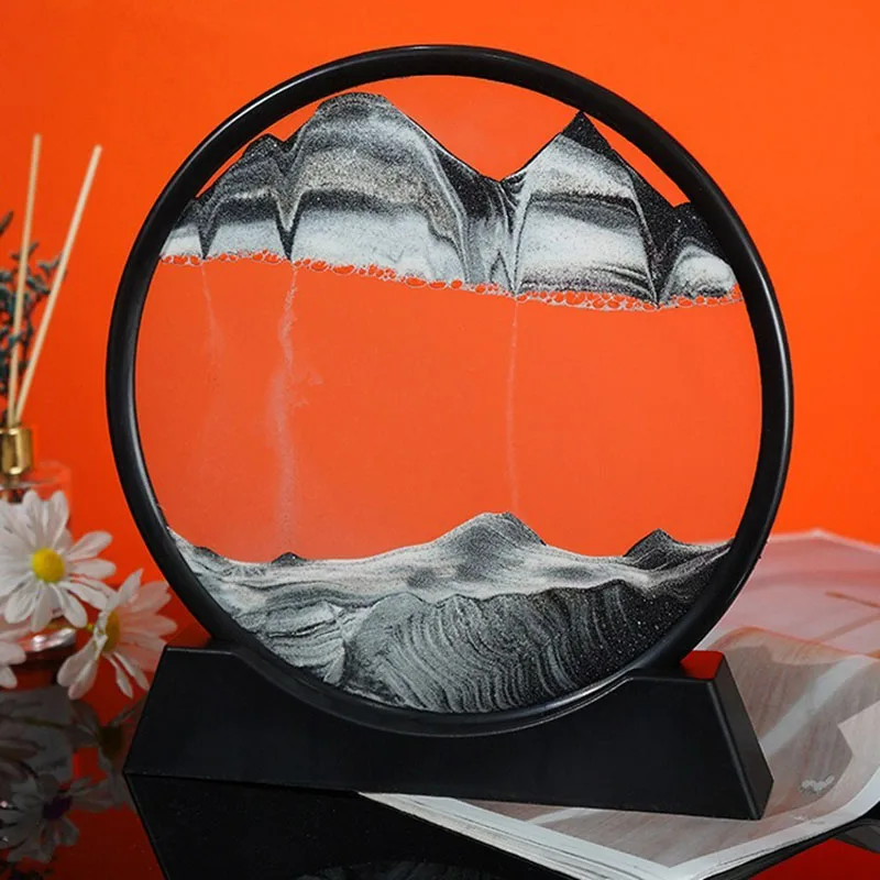 

3D Hourglass Quicksand Art Creative Sand Scene Dynamic Living Room Decoration Accessories Decoration Home Modern Desk Ornament