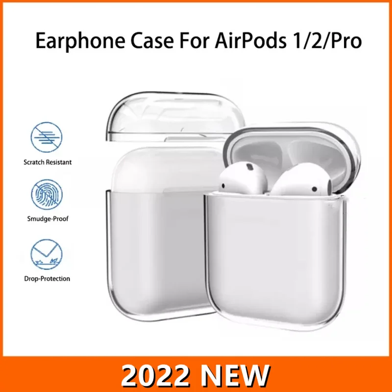 

Прозрачный чехол для наушников Airpods 2 1 поколение 202 чехол s Твердый Прозрачный чехол для наушников из поликарбоната для Airpods Pro зарядные Сумки...