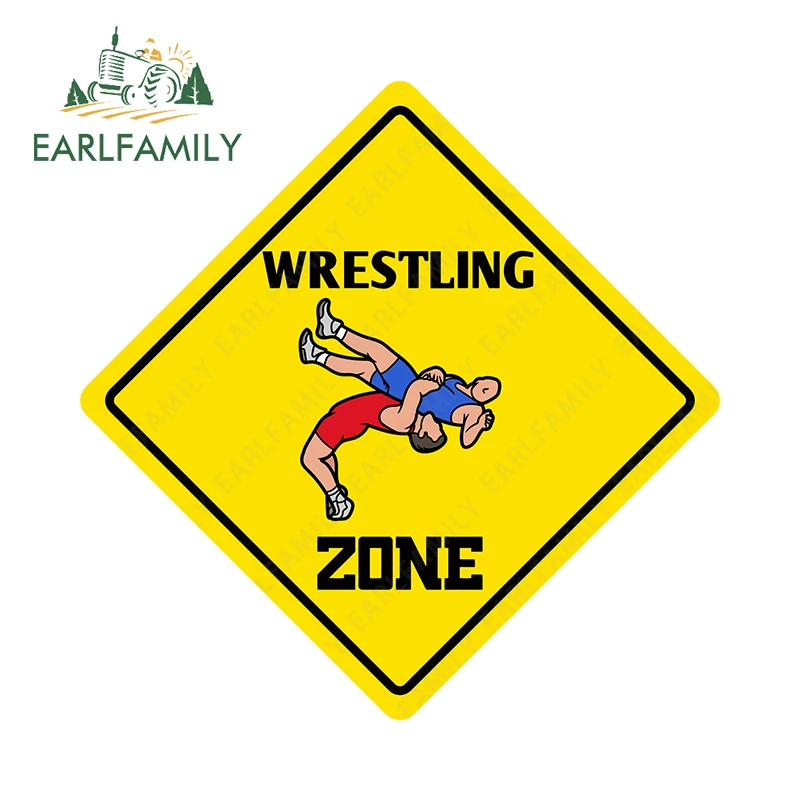 EARLFAMILY Зона борьбы Графика Авто Забавные автомобильные наклейки Стены мотоцикла Дверь DIY Автомобильный бампер Водонепроницаемые тонкие наклейки Винил