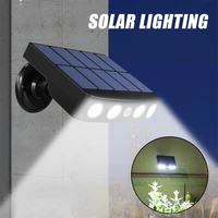 4led solar light human body sensor wall lamp ip65 waterproofoutdoor light garden landscape lawn yard street lights