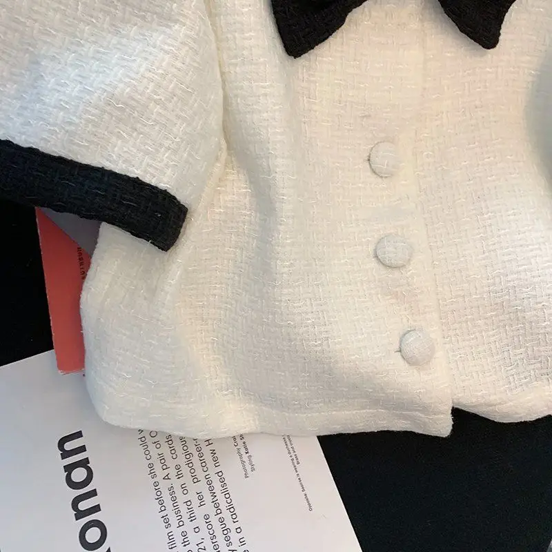 Женский укороченный топ с квадратным вырезом элегантная однобортная блузка