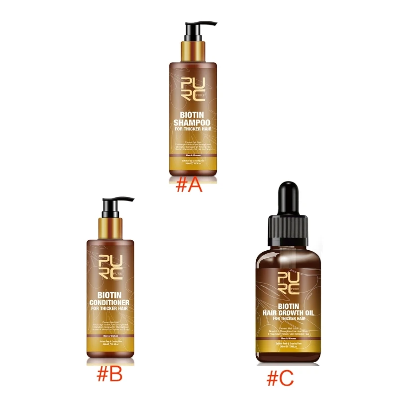 Anti-Hair Loss Conditioner Hair Growth Essential Oil Biotin Hair Growth Shampoo E1YF