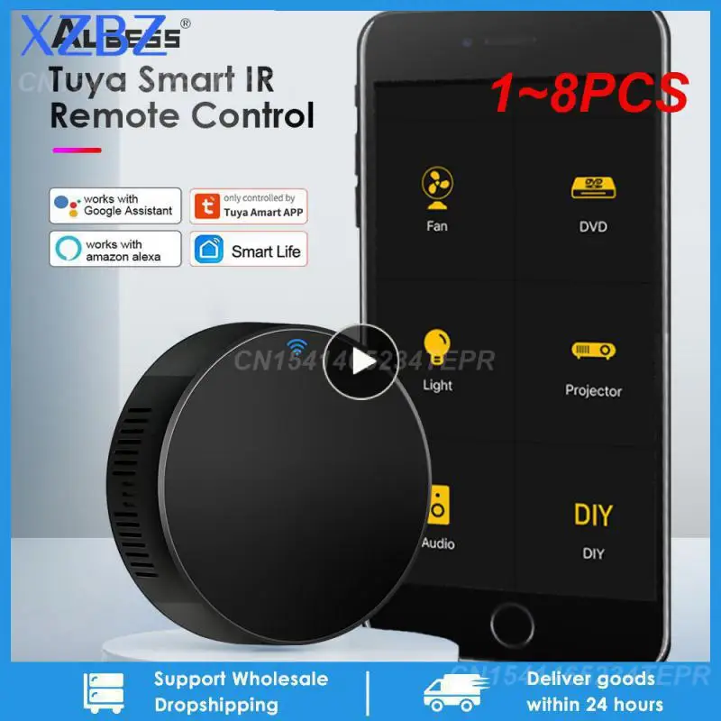 

1 ~ 8 шт. инфракрасный пульт дистанционного управления Tuya WiFi умный универсальный инфракрасный пульт дистанционного управления для ТВ DVD работает с Alexa Home и приложением Smart Life