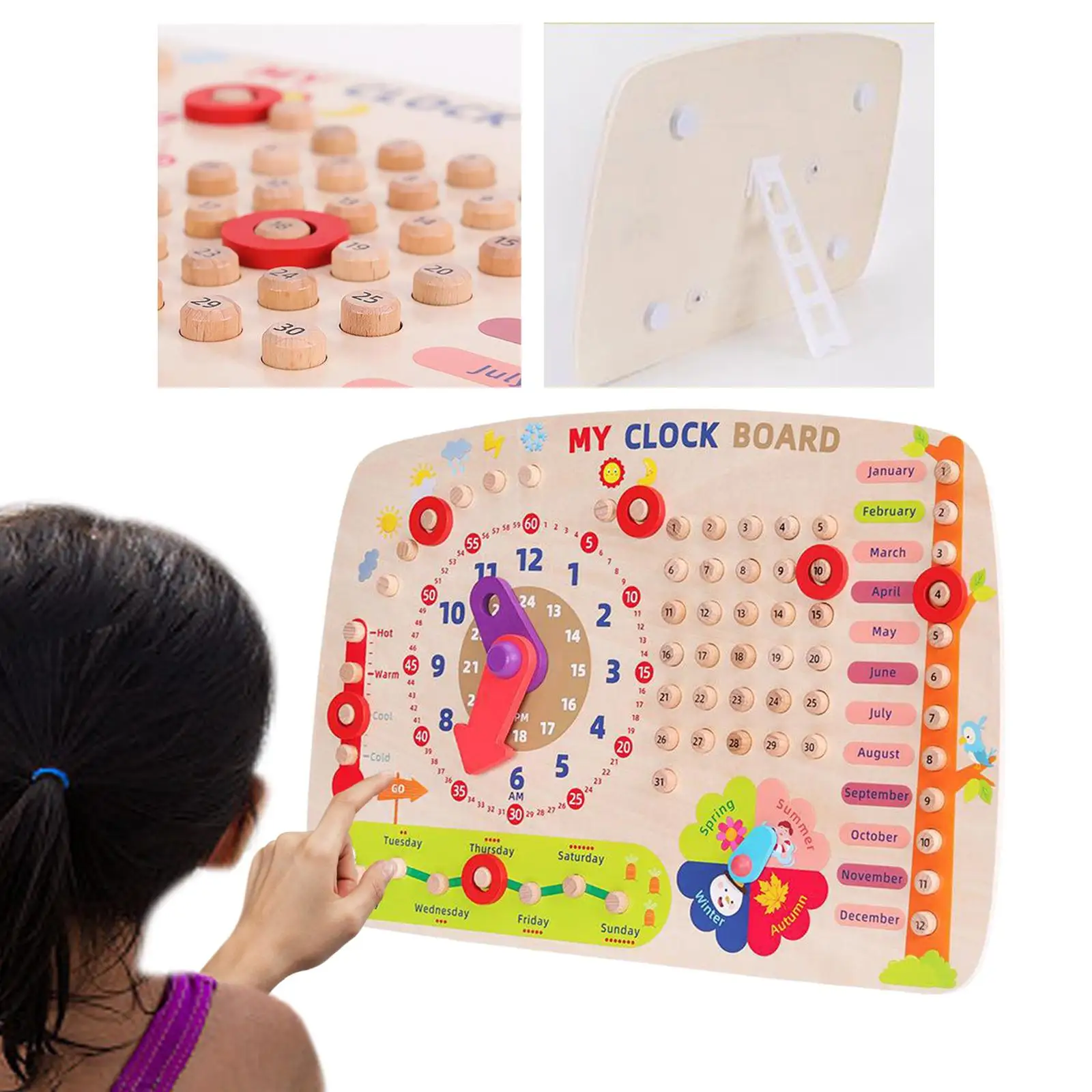 Calendar Clock for Children Months Days Years Educational To