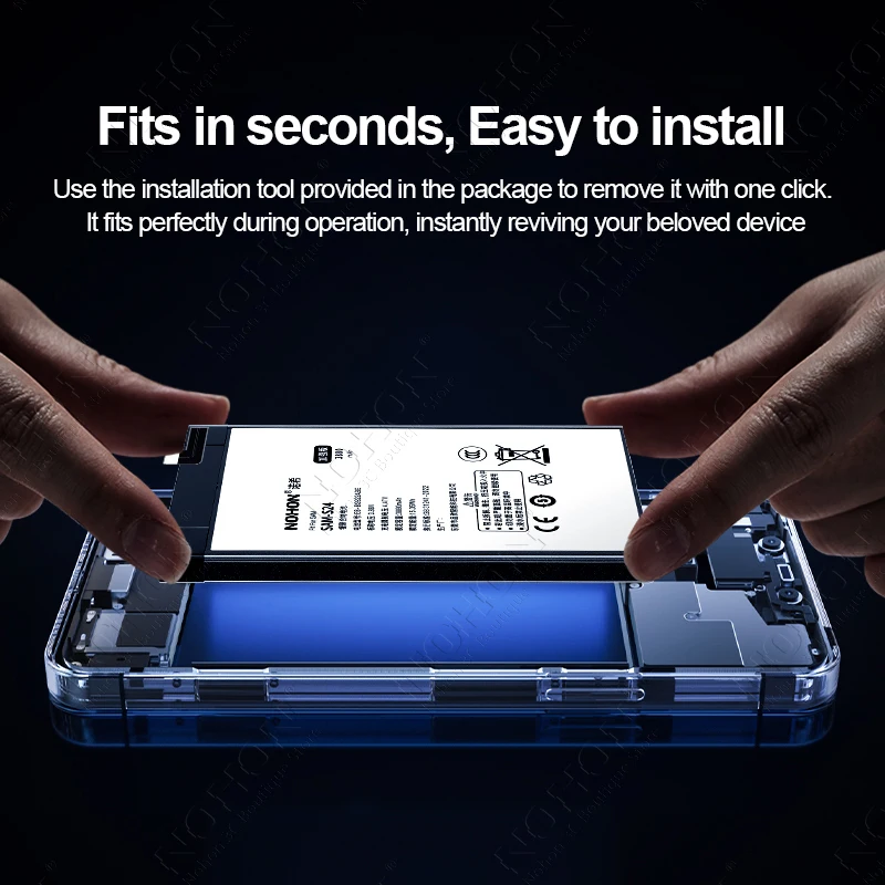 Фото NOHON Аккумулятор для телефона Samsung S22 S23 Ultra S21 S24 Plus S20 FE S22+ S23+ S21+ S20+ S6 S7 S8 S9 S10 5G Bateria №4