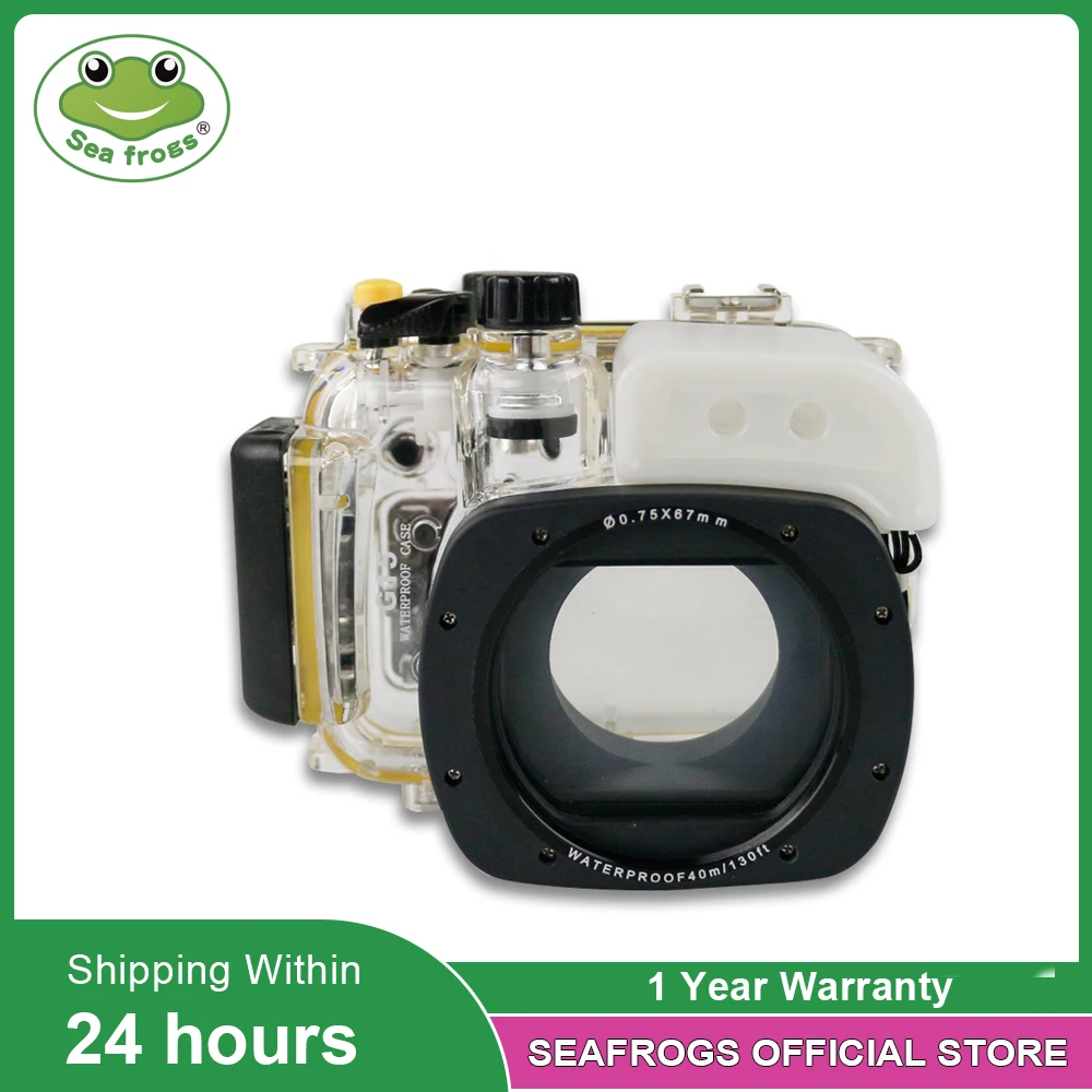 

For Canon G15 Waterproof Case Professional Diving Photography Underwater 40m Depth Camera Housing 67mm Interface With All Ports