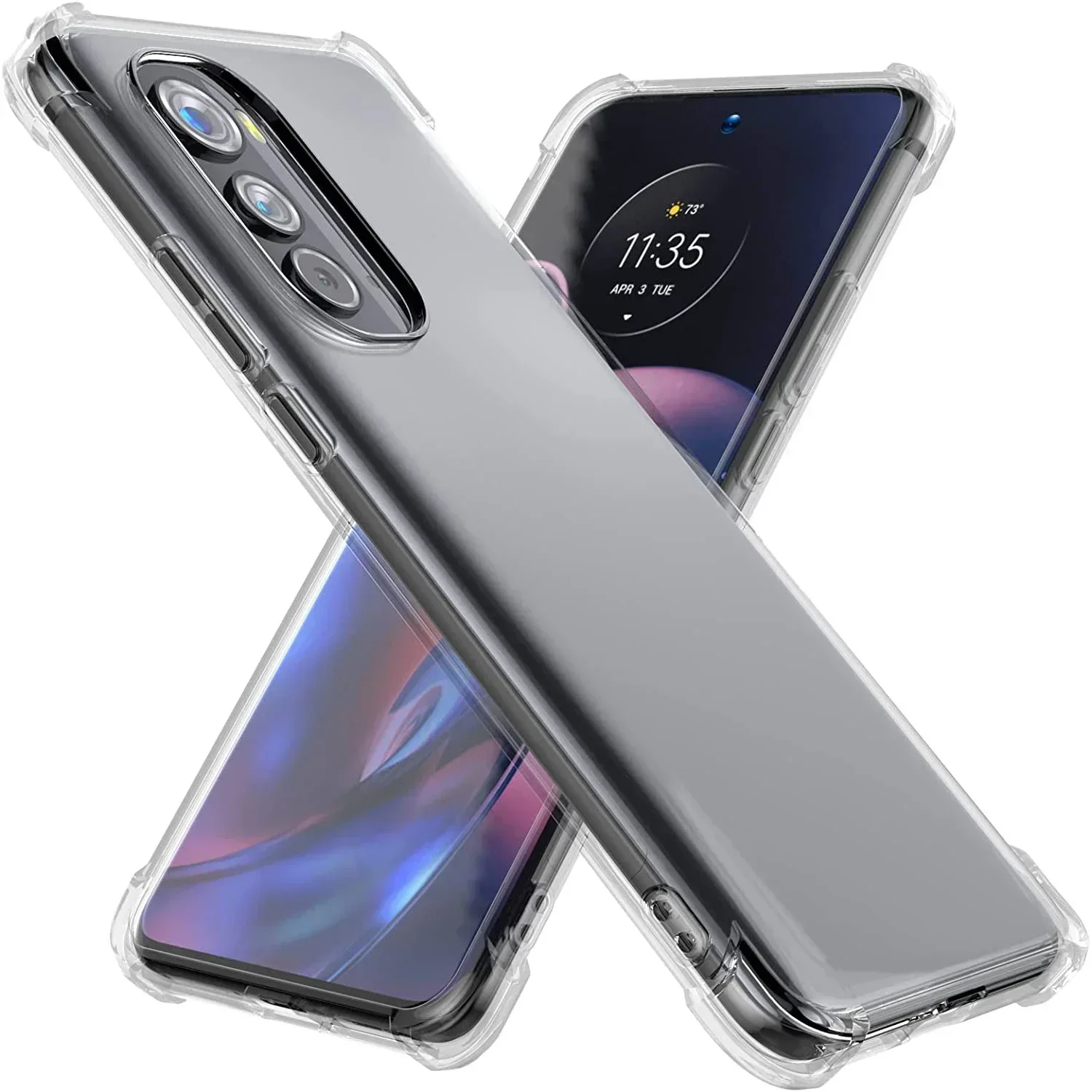 Чехол для Moto X30 X40 Pro/Moto Edge 2022 2021 2020 прозрачный противоударный тонкий ультратонкий