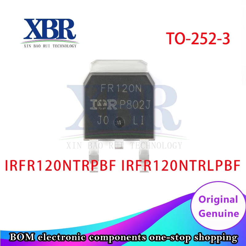 

10 шт., трубка IRFR120NTRPBF IRFR120NTRLPBF TO-252-3 MOS