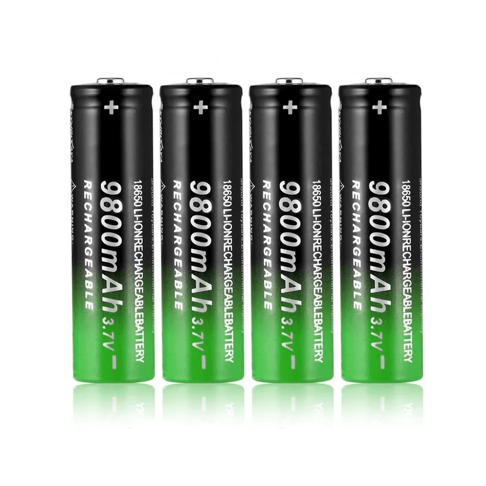

2 ~ 10PCS 18650 batterie 3,7V 9800 mAh batera recargable de Li-Ion para linterna LED Caliente Nueva de Alta Calidad