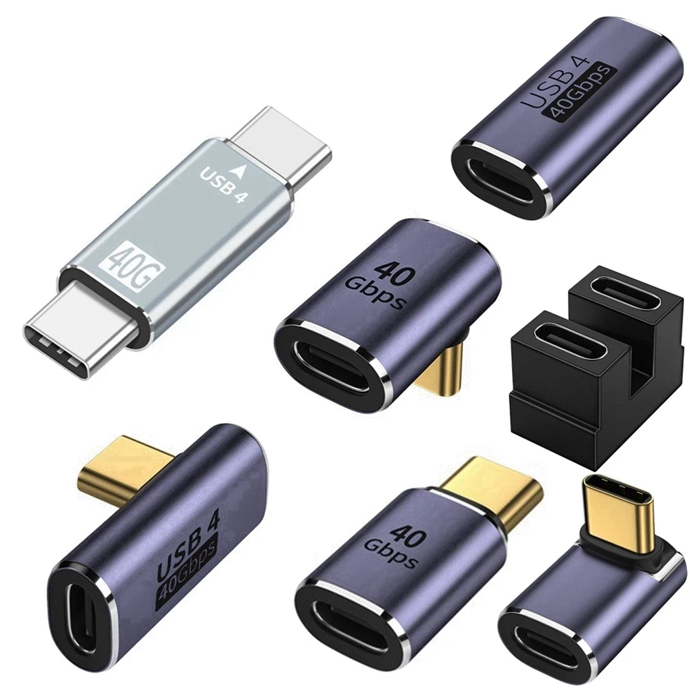 

1/2PCS USB 4.0 Type C Adapter 100W OTG 40Gbps Fast Data Transfer Tablet USB-CCharging Converter For Phone Macbook Air Pro Laptop