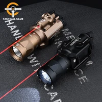 wadsn surefir x400v x400 red laser flashlight tactical led strobe scout light hunting weapon lamp 20mm rail airsoft accessories