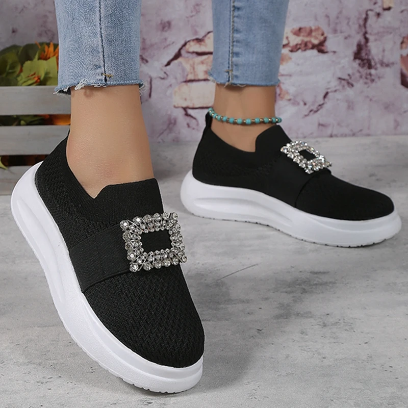 

2023 Hot Sale Women's Sports Shoes Shoes for Women Breathable Mesh Sneaker Comfortable Solid Color Platform Tennis Women Shoes