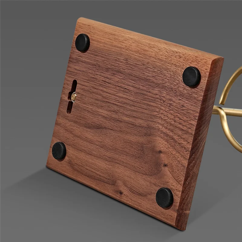 Зеркальный держатель для кофе с деревянной основой регулируемой высотой