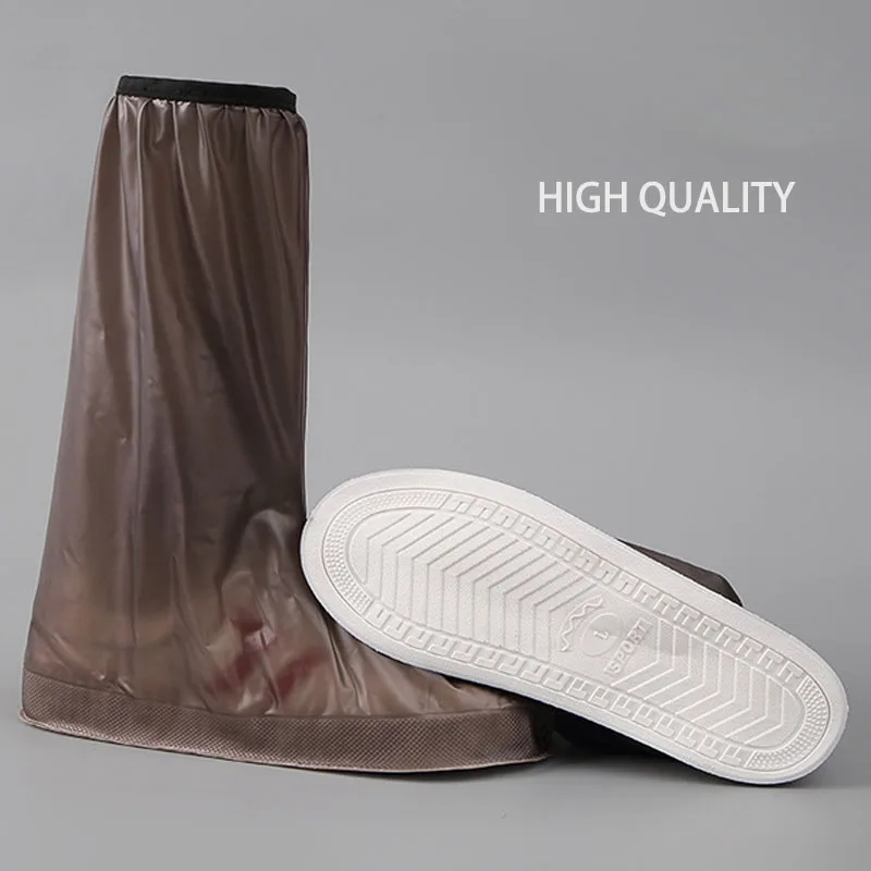 

High Tube Rain Shoes Boots Outdoor For Men Women Portable Rainproof Waterproof Anti-slip Thickening Wear-resistant Pocketable