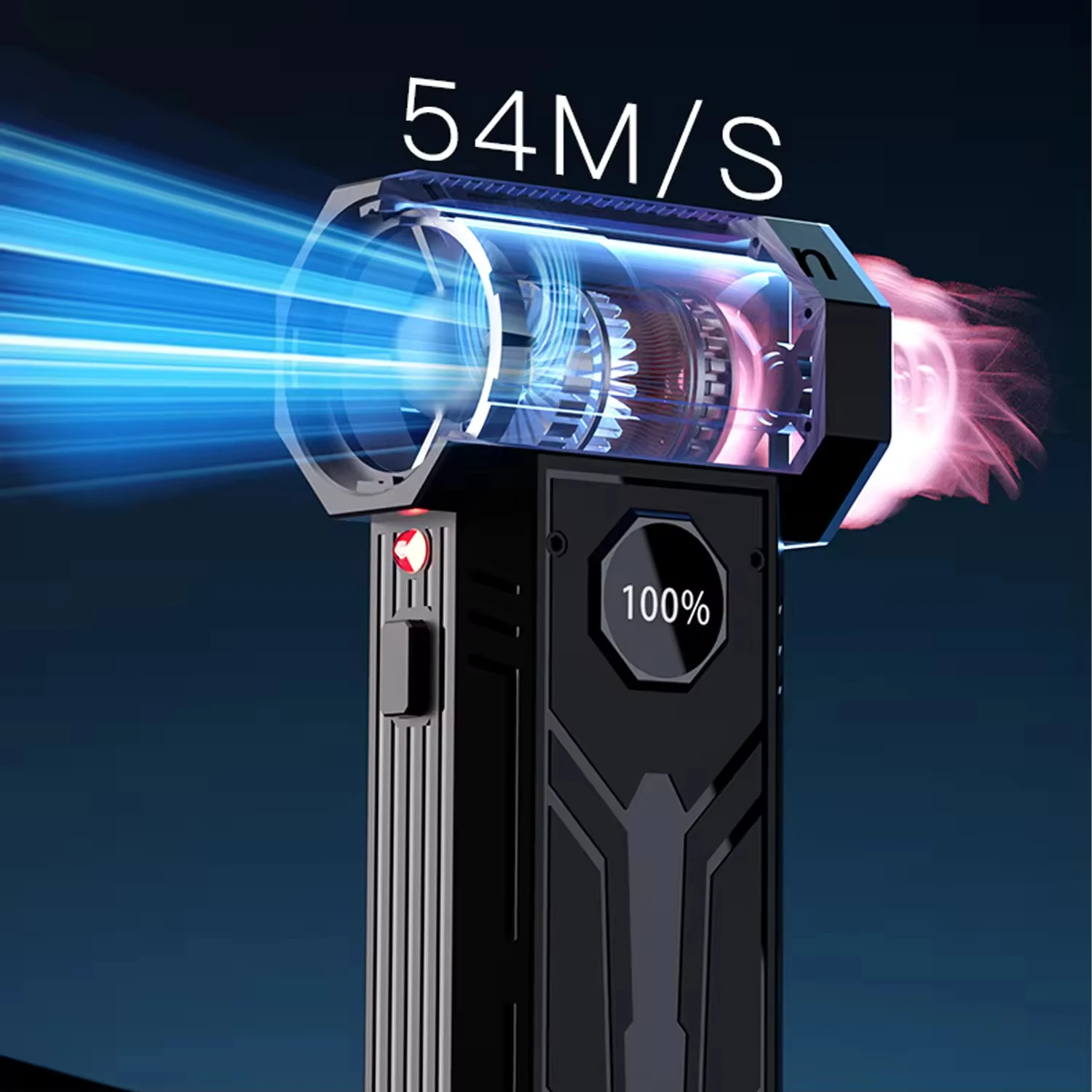 Фото X3 Violent Blower Mini Turbo Jet Fan Ручной бесщеточный двигатель 3-го поколения 130000 об/мин Скорость ветра 54 м/с Канальные вентиляторы №5
