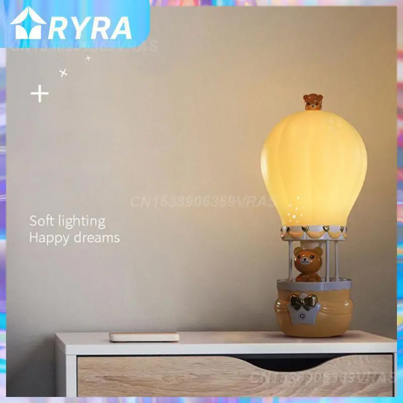 

Прикроватная лампа с Usb, светодиодный светильник с горячим воздушным шаром, креативная настольная лампа 3 Вт, офисные аксессуары для детской...