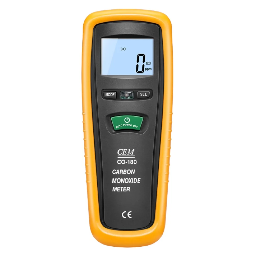 Enlarge CEM CO-180 High Accuracy Quick Response A-l-a-r-m 1000PPM Carbon Monoxide Detector CO Detector Meter