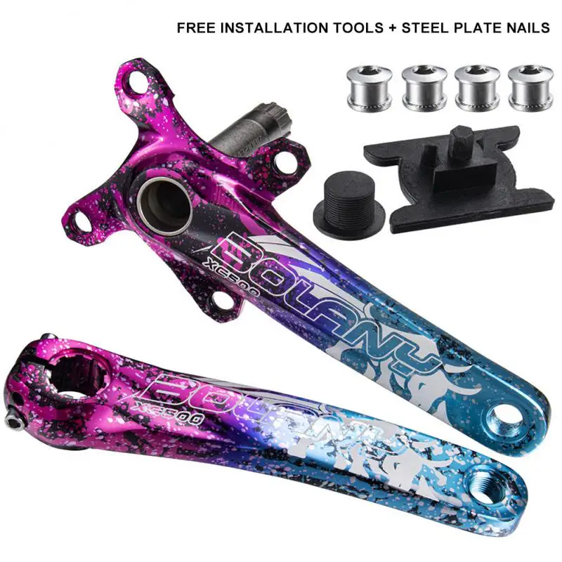 

WHeeL UP Mountain Bike Cranks Aluminum Hollow One 8/9/10/11/12 Speed Cranks 170mm Bicycle Dazzle Cranks MTB Bicycle Parts