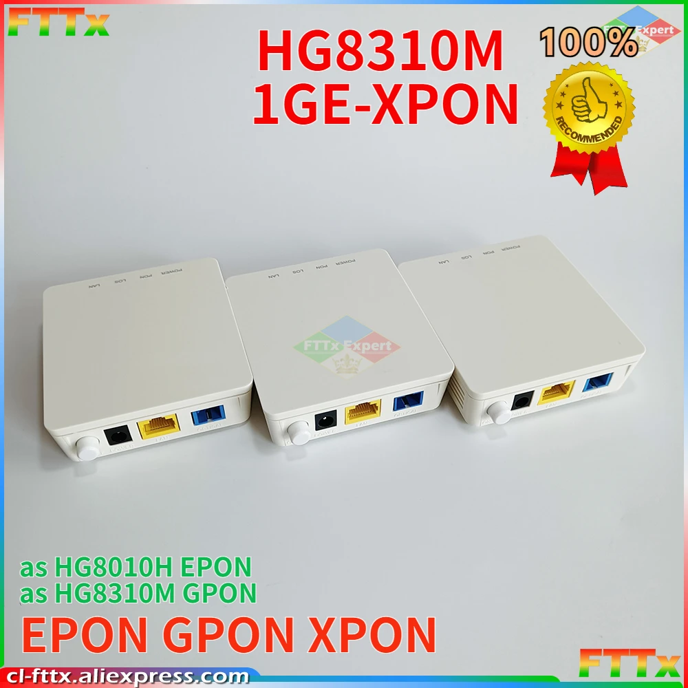 

Brand New HG8310M XPON ONT ONU XPON Novo EPON/GPON Dual Mode 1GE ONU ONT With Single Port Apply To FTTH Modems Terminal