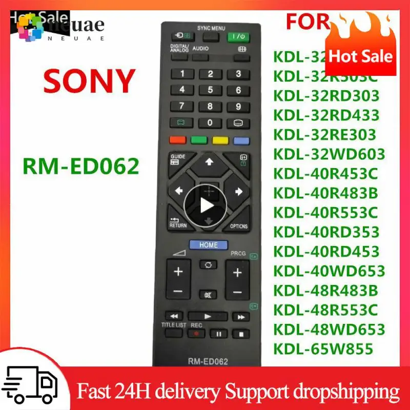 1 ~ 8 шт., новый пульт дистанционного управления для Sony RM ED062, ЖК-дисплей