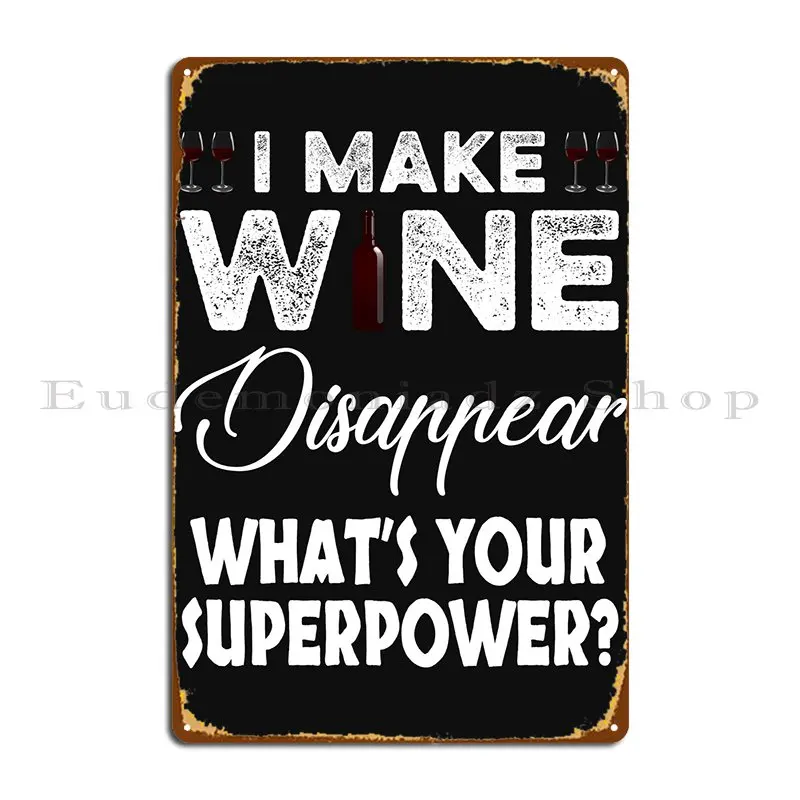 

Винный любимый Забавный подарок металлический знак Клубная настенная табличка Железный классический жестяной знак плакат