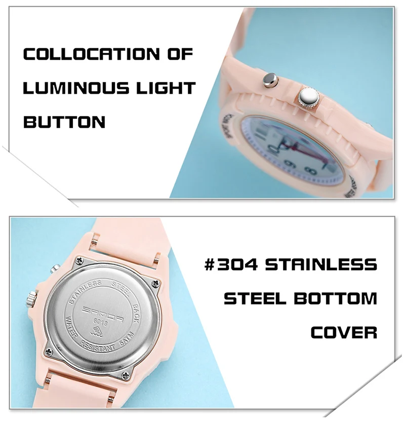 SANDA 6018 New Fashion Children Watches Sport Analog WristWatch Casual Students Waterproof Watch Gift Clock Reloj Mujer Dropship