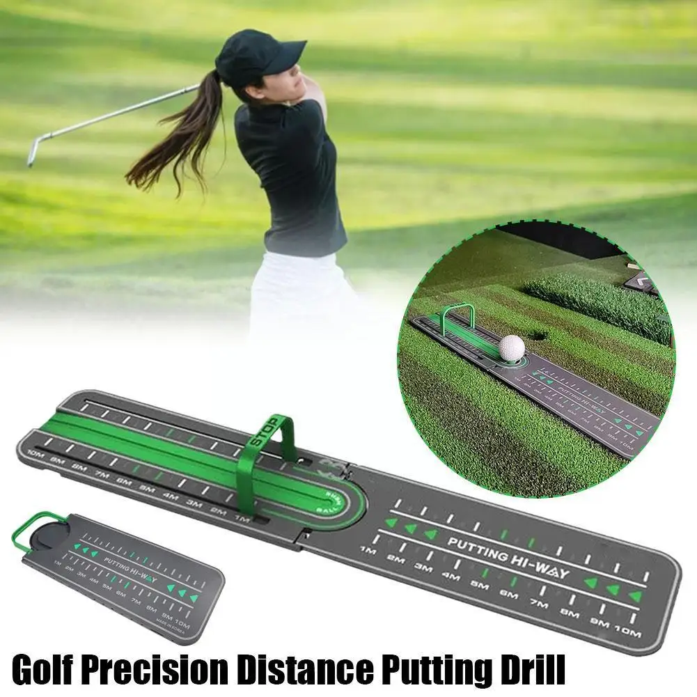 

1pcs Plastic Golf Precision Distance Putting Drill Portable Golf Alignment Course Rail Trainer Golf Putting Aid|golf