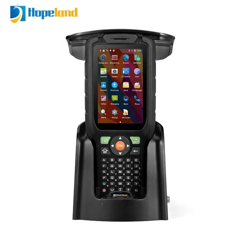 

Hopeland uhf rfid reader handheld portable barcode scanner multi tag with Impinj R2000 chip UHF RFID Card Reader