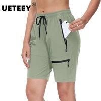 women summer hiking gym yoga shorts outdoor golf cycling shorts women large size multi pocket quick dry lightweight cargo shorts