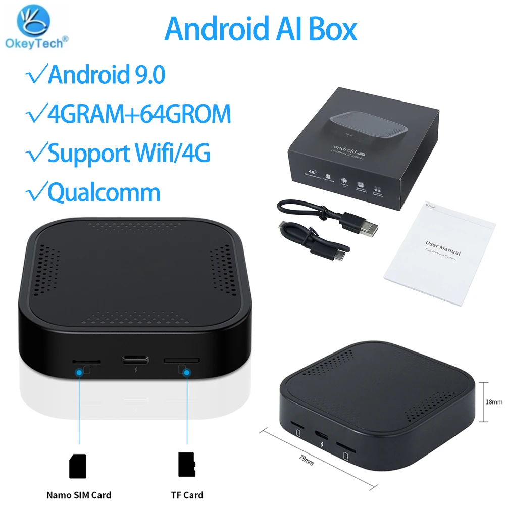 

Carplay AI Box для VW/Kia/Audi/Benz/Hyundai/Ford мультимедийный смарт-бокс Android Авто 2 + 32 ГБ/4 Гб + 64 ГБ Android 9,0/10,0