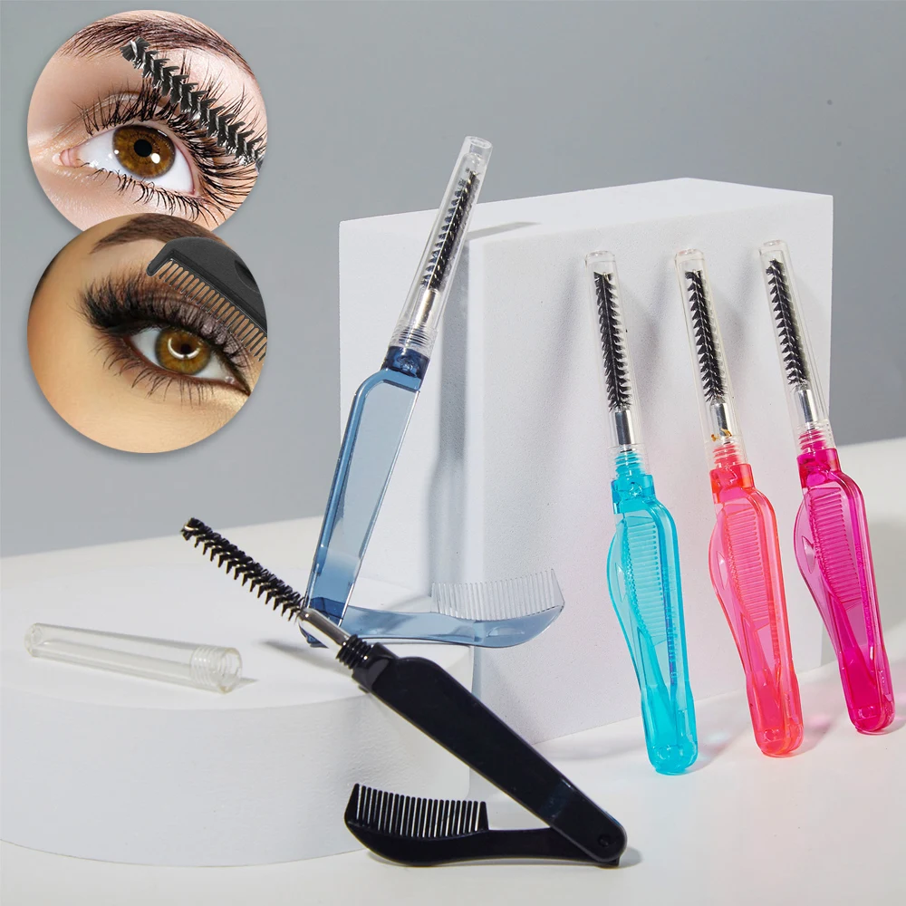 

1Pcs Dual Purpose Stainless Comb Eyelash Eyebrow Comb Makeup Mascara Brushes Wands Lashes Brows Beauty Cosmetics Make Up Tools