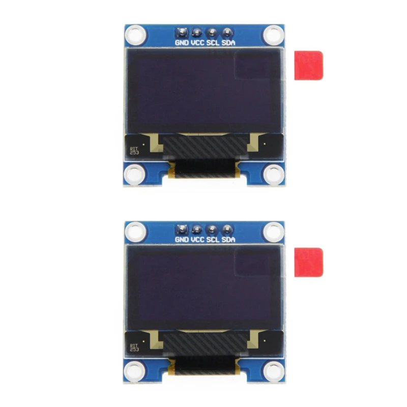 

2X 0.96 Inch IIC I2C Serial GND 128X64 OLED LCD LED Display Module SSD1306 For Arduino Kit White Display