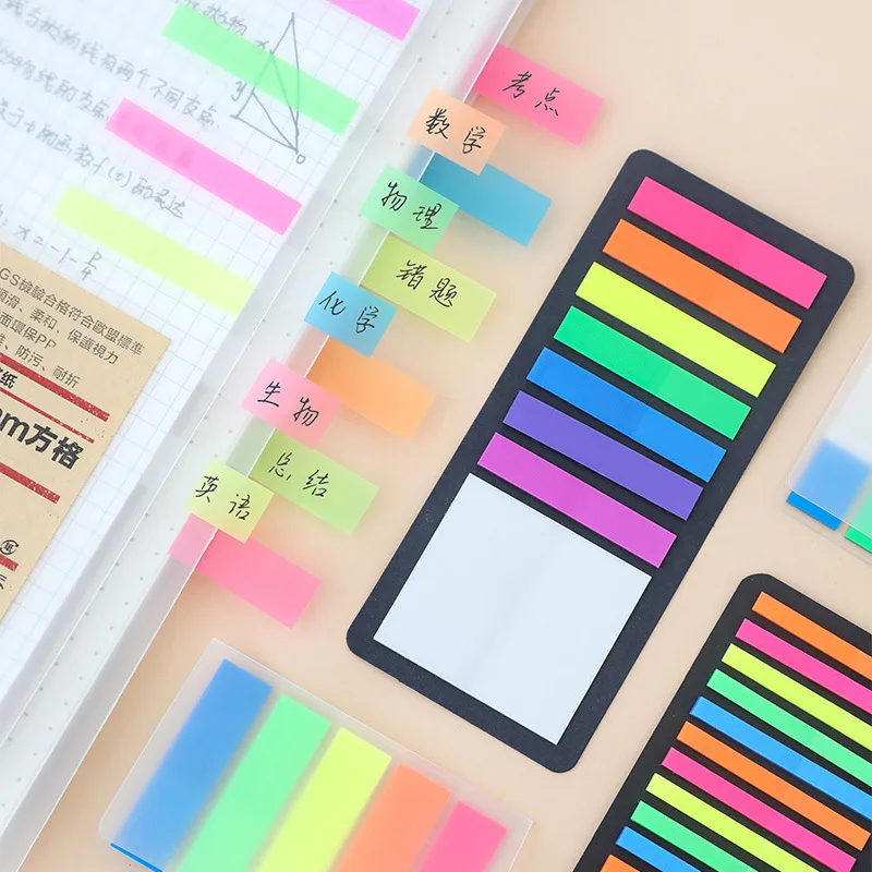 

Stationery 300/160 Sheets Annotation Self-adhesive Sticky Notes It Reading For Index Books Posted Bookmarks Tabs Transparentes