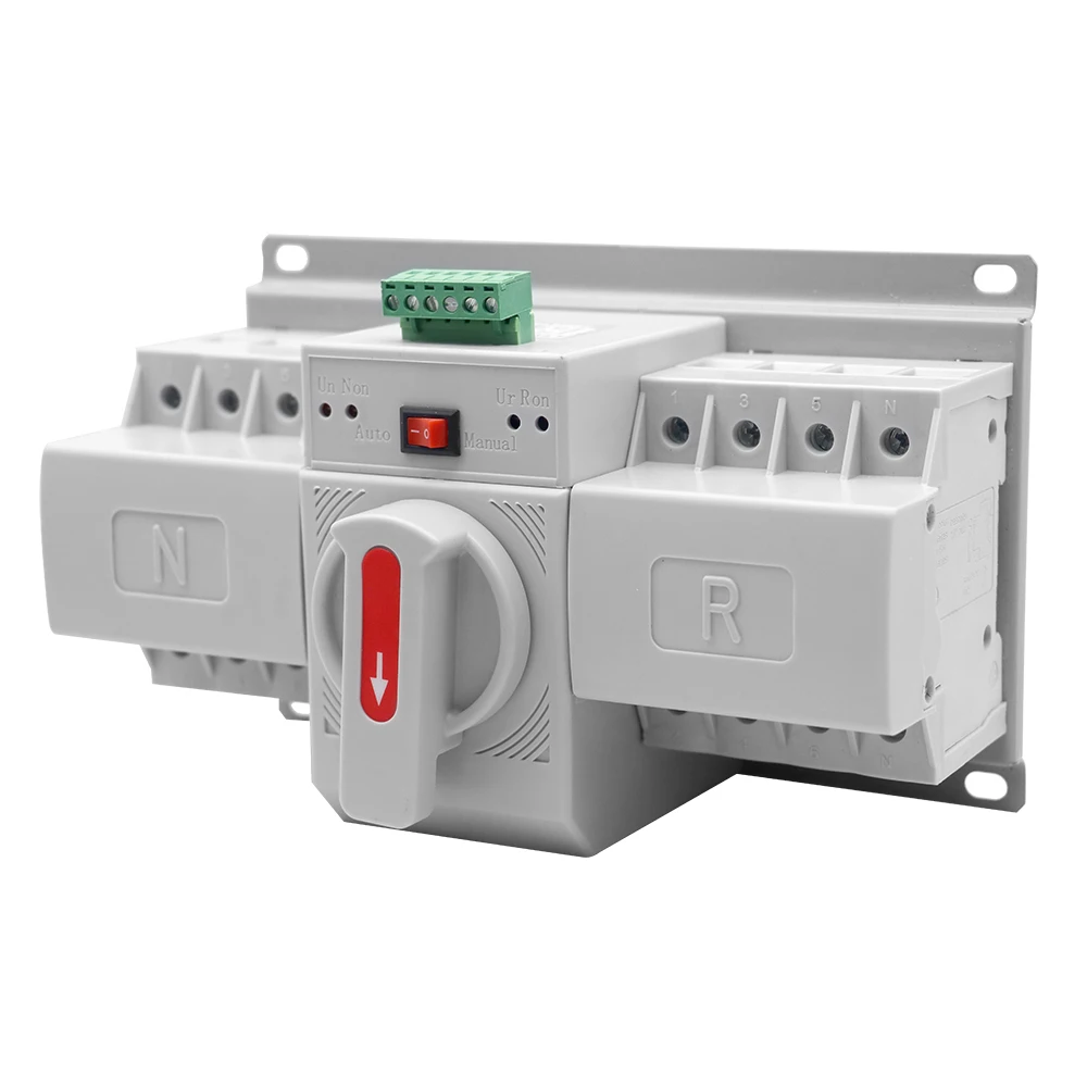 Automatic transfer switch generator controller single phase 2 phase 2p 63a ac Dual Power changeover Switch ats