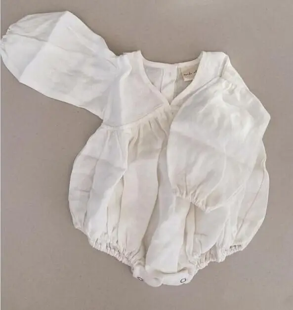 

Solid Cotton Baby Girls Romper Super Soft