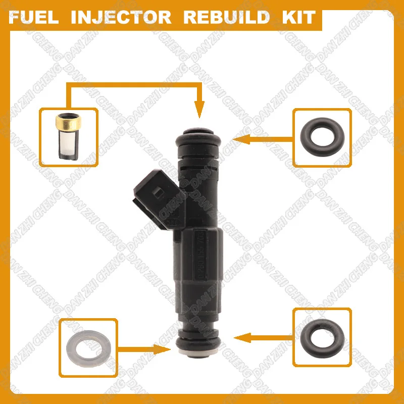 

Fuel Injectors Seals O-Ring Repair Filters For 87-98 JEEP 4.0L REPLACE High impedance