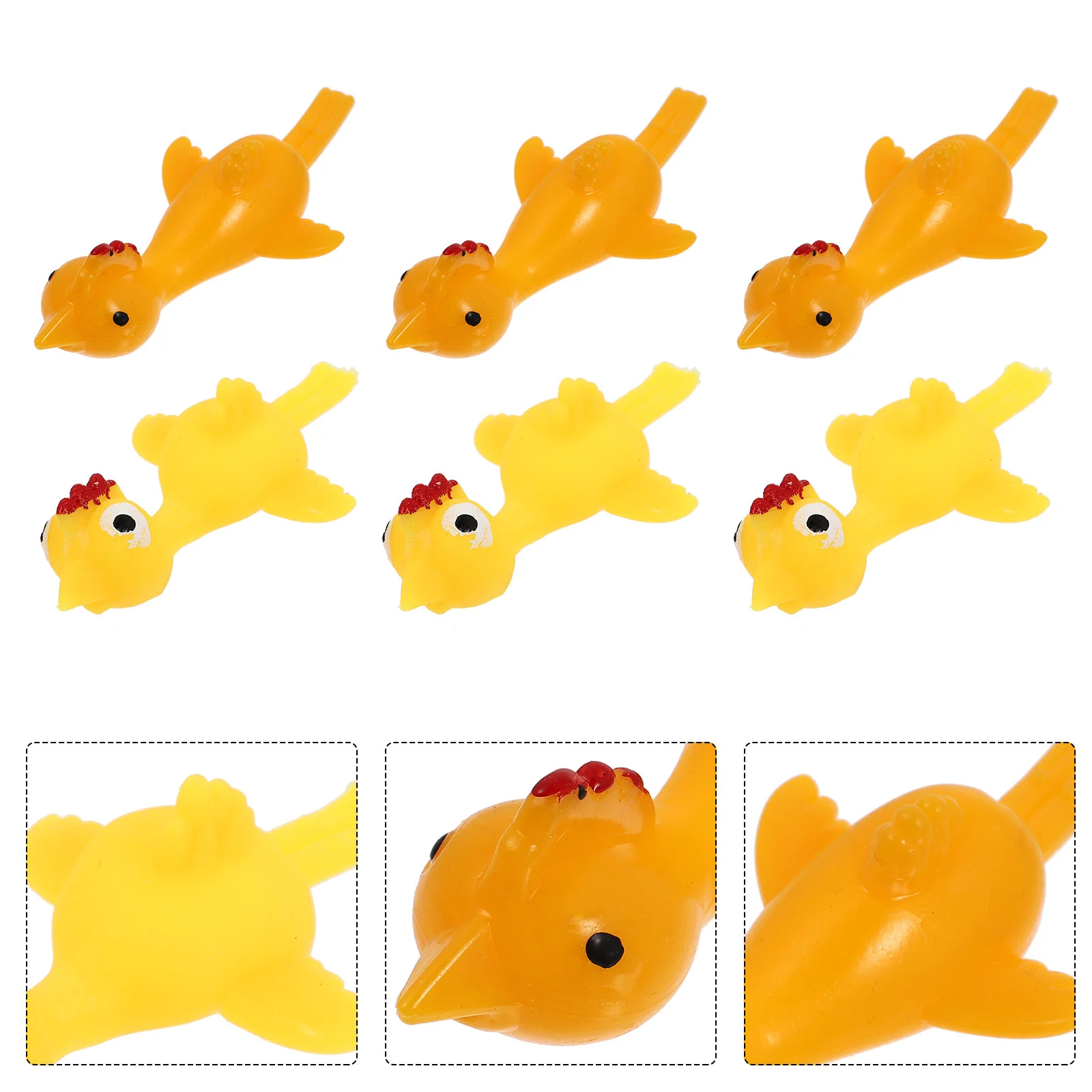 

12pcs Funny Flying Chicken Slingshot Novelty Slingshot Party Favor Kids