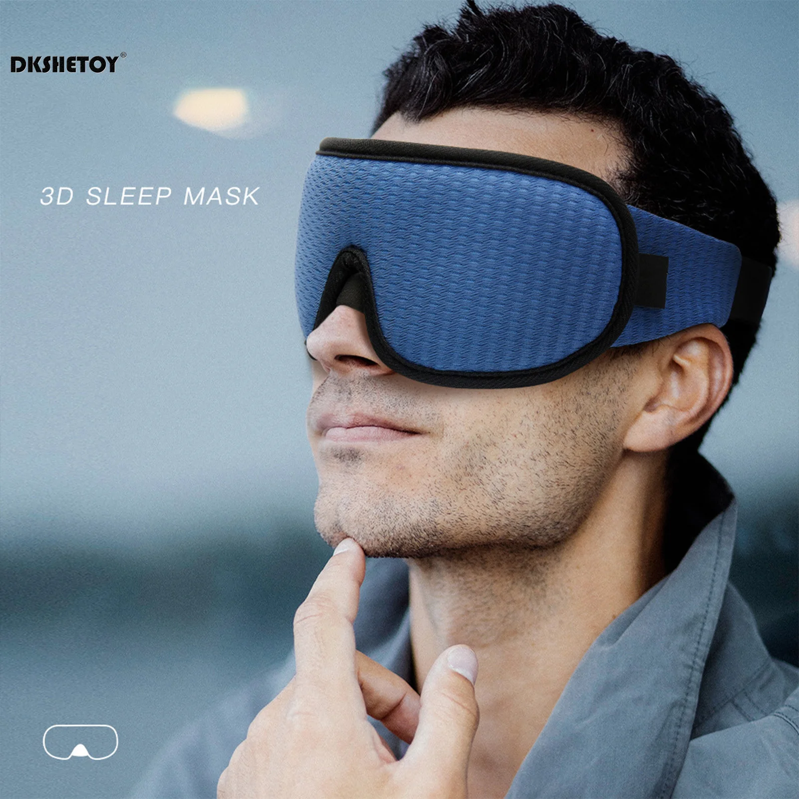 

Memory Foam Sleeping Mask 3D Ergonomics Blocking Light Sleep Eye Masks Eyeshade Soft Padded EyePatch Travel Sleep Aid