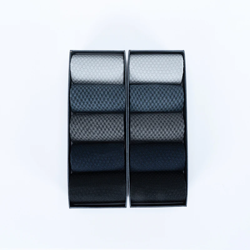 10 пар/лот Сезон весна-лето-осень-зима Мужские деловые носки Высококачественные