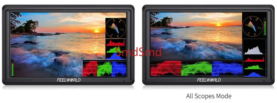 Полевой монитор FW568 V3 6 дюймов с 3D LUT для DSLR-камер, IPS Full HD 1920x1080, поддержка HDMI-выхода, с наклонным кронштейном для стабилизирующей платформы (гимбал-рига) (art.: 3920db655ac45) - 3920db655ac45