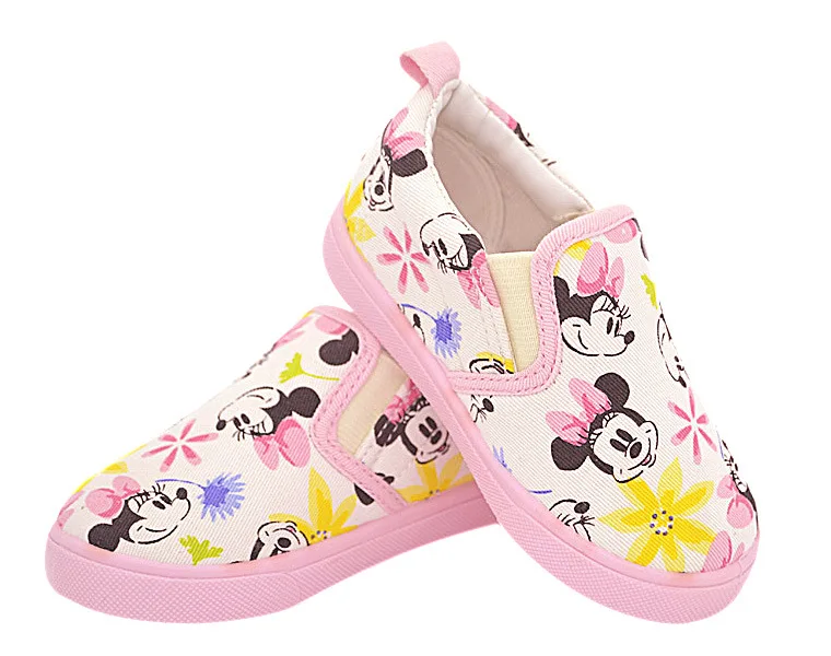 

Disney cartoon girls casual shoes indoor dance shoes Minnie canvas single shoes soft sole non-slip Kindergarten shoes light