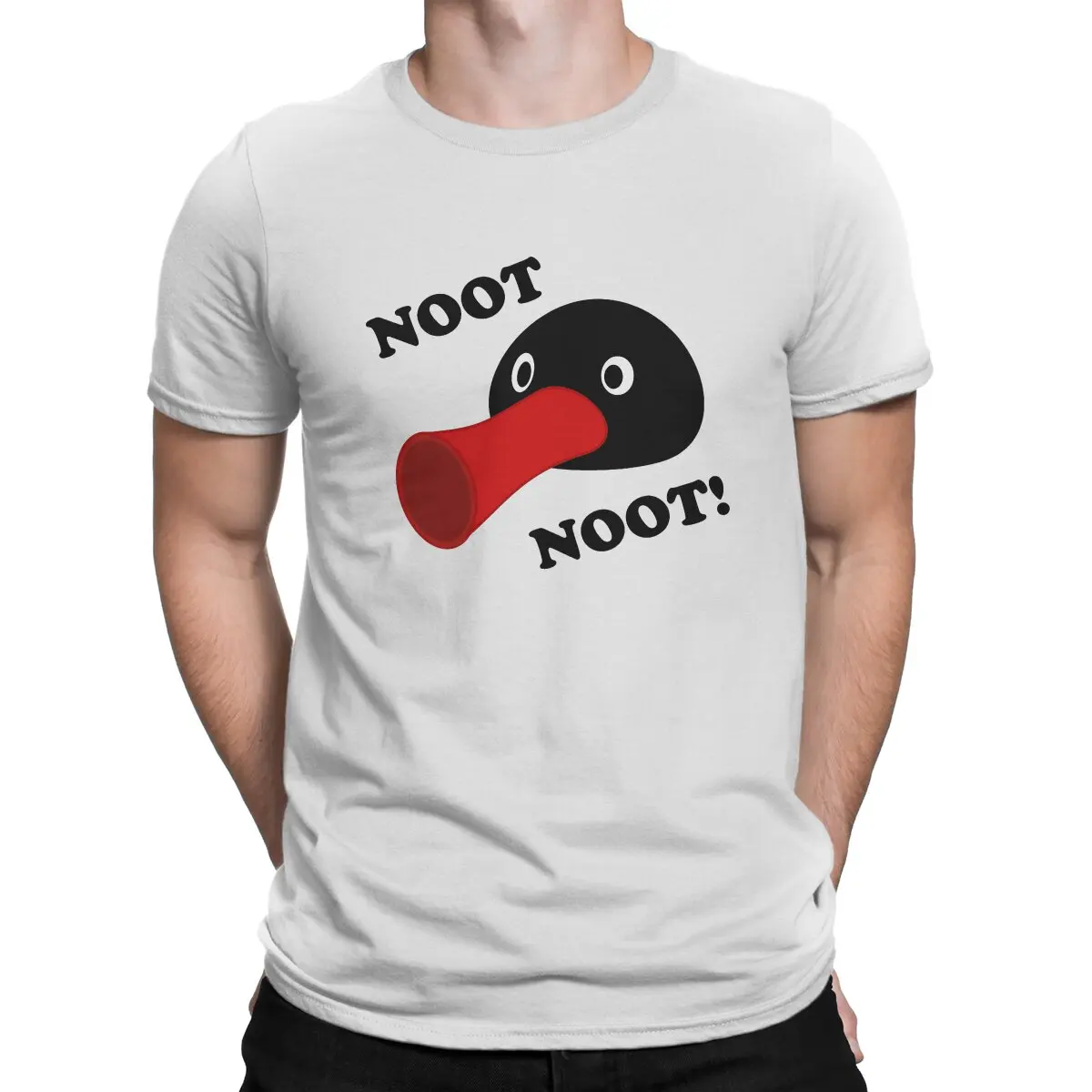 

Уникальная футболка Noot Head Pingu Пингвин Аниме Повседневная футболка Летняя футболка для взрослых