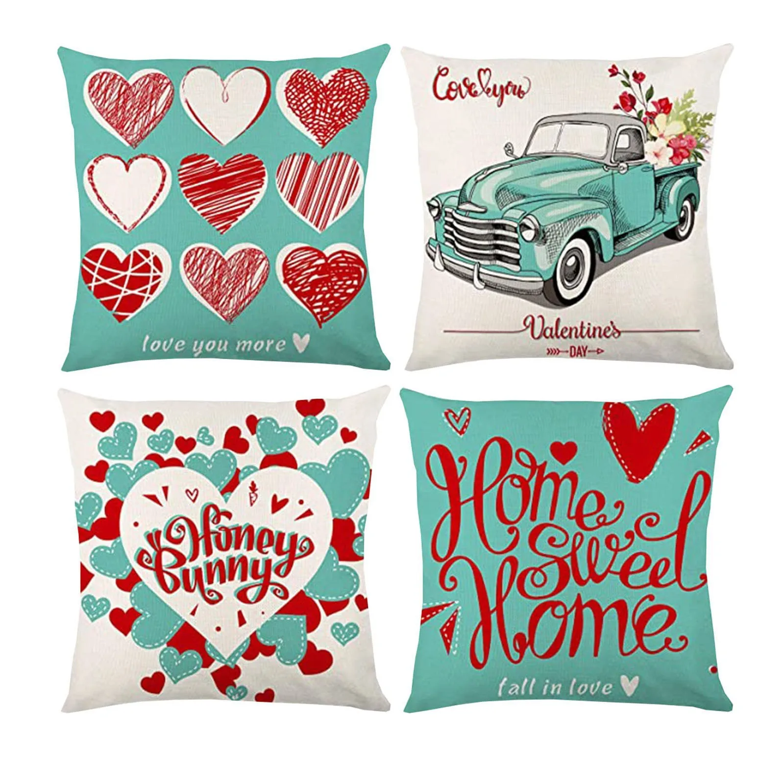 

Наволочки на День святого Валентина, украшения для Дня Святого Валентина, годовщины, свадьбы, дома и офиса